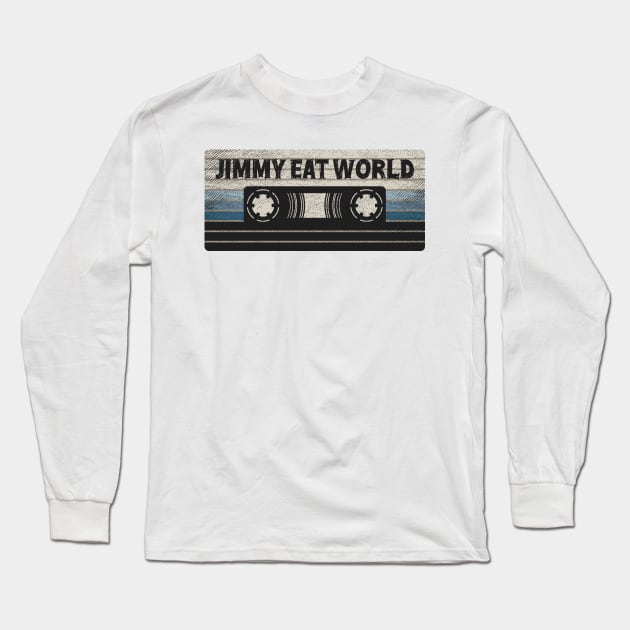 Jimmy Eat World Mix Tape Long Sleeve T-Shirt by getinsideart